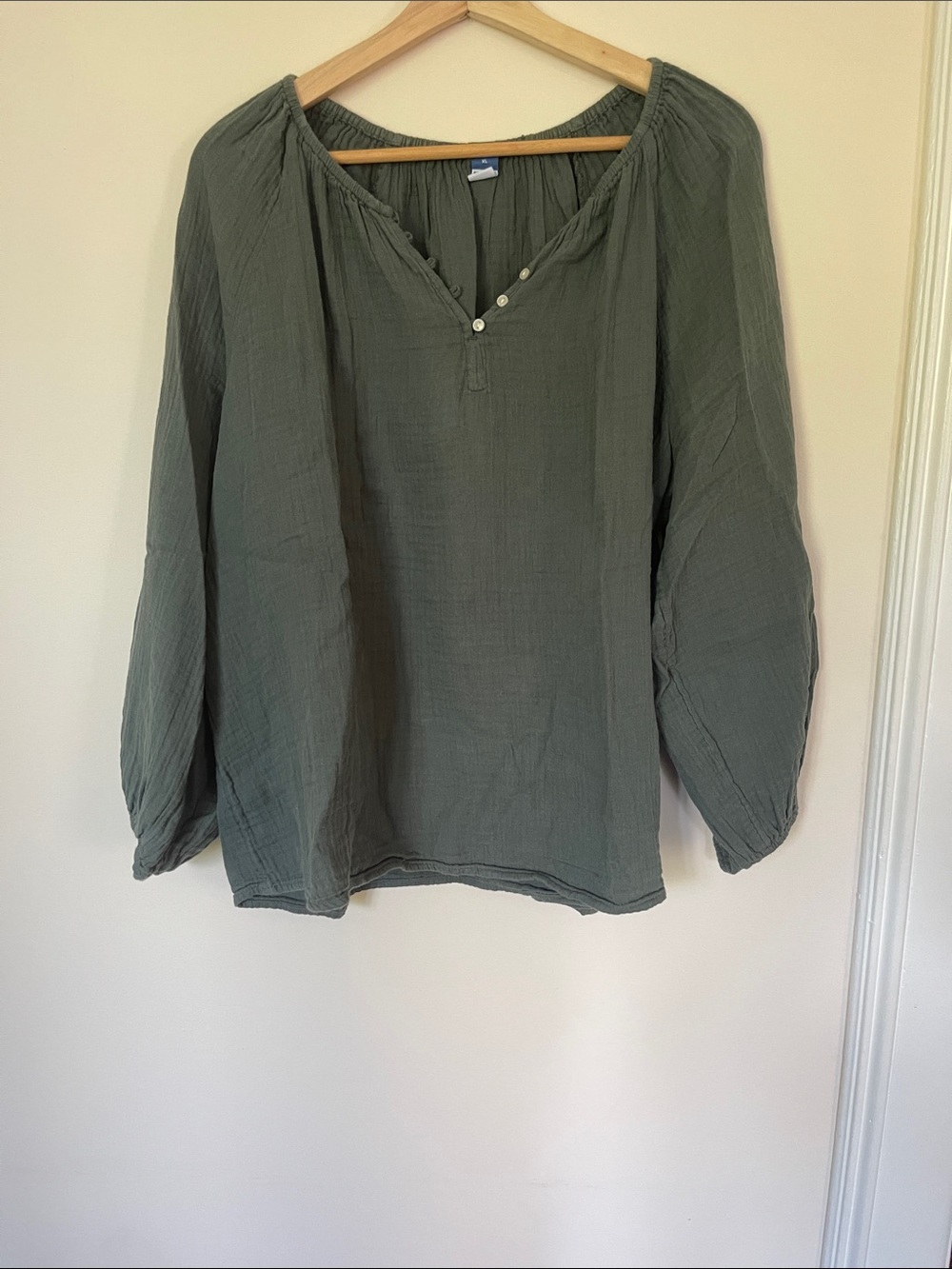 Old Navy Olive Green Peasant Tunic